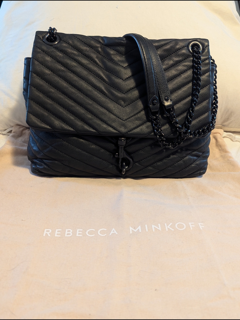 Rebecca Minkoff 'Edie' Quilted Chevron Leather Shoulder Bag
